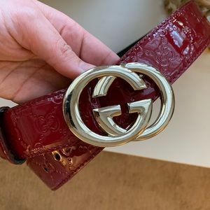 Red Gucci Belt